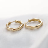 14k Gold | Huggie Circle Earrings