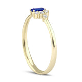 14k Gold | Baguette Cut Sapphire Ring