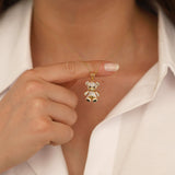 14k Gold | Teddy Bear Necklace