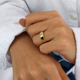 14k Gold | Bold Initial Ring