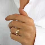 14k Gold | Bold Initial Ring