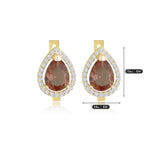 14k Gold | Diaspore Paved Drop Earrings