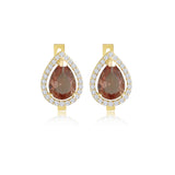 14k Gold | Diaspore Paved Drop Earrings