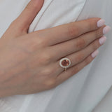 14k Gold | Oval Diaspore Stone Ring