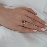 14k Gold | Oval Diaspore Stone Ring