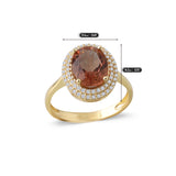 14k Gold | Oval Diaspore Stone Ring