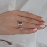 14k Gold | Oval Diaspore Stone Ring