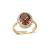 14k Gold | Oval Diaspore Stone Ring