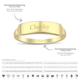 14k Gold | Engravable Band Ring