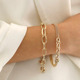 14k Gold | Graduated Oval Links Bracelet