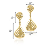 14k Gold | Teardrop Dangle Earrings