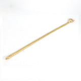 14k Gold | 5mm Herringbone Bracelet with Sailor Clasp