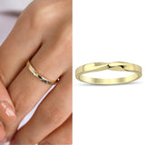 14k Gold | Twist Band Ring