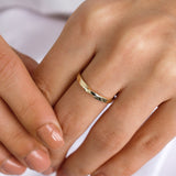 14k Gold | Twist Band Ring