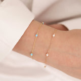 14k Gold | White Opal Bracelet