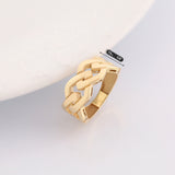 14k Gold | Thick Chain Ring