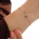 14k Gold | Double Sided Evil Eye Bracelet