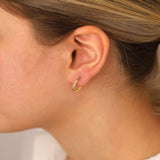 14k Gold | Textured Hoop Earrings