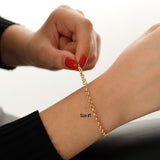 14k Gold | Rolo Bracelet with Lobster Clasp | 3mm - 8mm