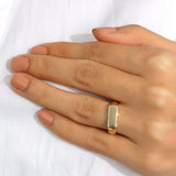 14k Gold | Wide Band Engravable Ring