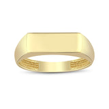 14k Gold | Wide Band Engravable Ring