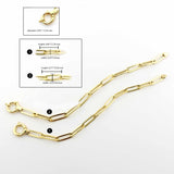 14k Gold | Paperclip Bracelet with Sailor Clasp