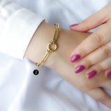 14k Gold | Paperclip Bracelet with Sailor Clasp