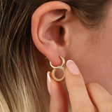 14k Gold | Infinity Double Hoop Earrings