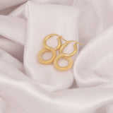 14k Gold | Infinity Double Hoop Earrings