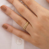 14k Gold | Bold Braid Textured Rope Ring