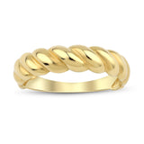 14k Gold | Twisted Dome Rope Ring