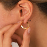 14k Gold | Thin Hoop Earrings