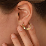 14k Gold | Thin Hoop Earrings