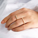 14k Gold | Stick Band Engravable Ring