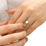 14k Gold | Engravable Heart Ring