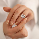 8k - 14k - 18k Gold | Multi Heart Diamond Ring