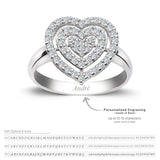 8k - 14k - 18k Gold | Multi Heart Diamond Ring