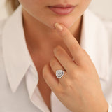 8k - 14k - 18k Gold | Multi Heart Diamond Ring