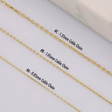 10k Gold | 3D Crescent Moon Necklace