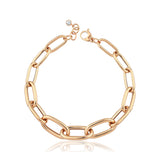 14k Gold | Graduated Paperclip Links Bracelet