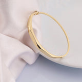 14k Gold | Faceted Cuff Bangle