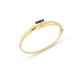 14k Gold | Faceted Cuff Bangle