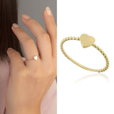 14k Gold | Initial Heart Ring