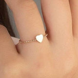 14k Gold | Initial Heart Ring