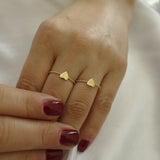 14k Gold | Initial Heart Ring