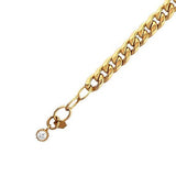 14k Gold | Personalized Cuban Chain Bracelet with Letter