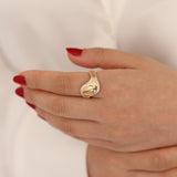 14k Gold | Asymmetric Fore Finger Ring