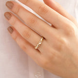 14k Gold | Twisted Rope Wavy Ring