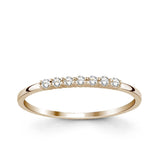 8k - 14k - 18k Gold | Semi Eternity Diamond Band Ring