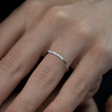 8k - 14k - 18k Gold | Semi Eternity Diamond Band Ring